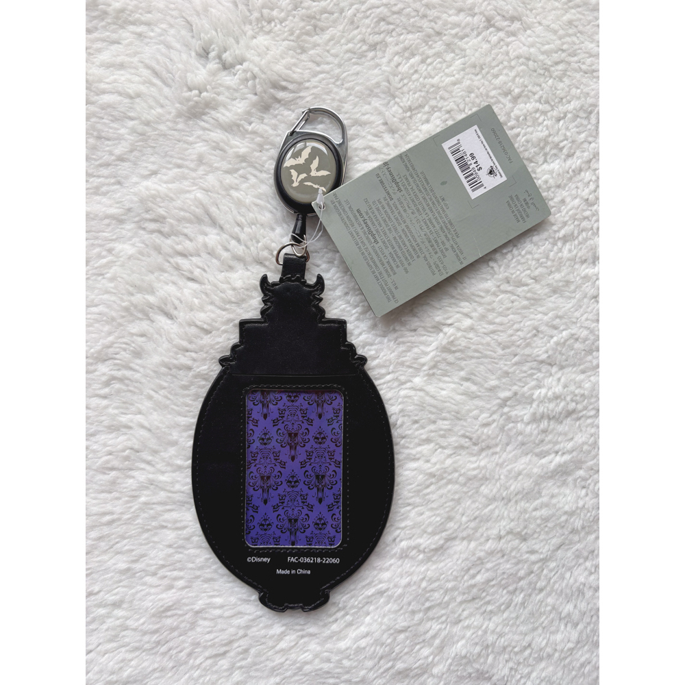 Disney Parks Haunted Mansion Retractable ID Holder Badge Reel Disneyland NWT - Picture 4 of 5